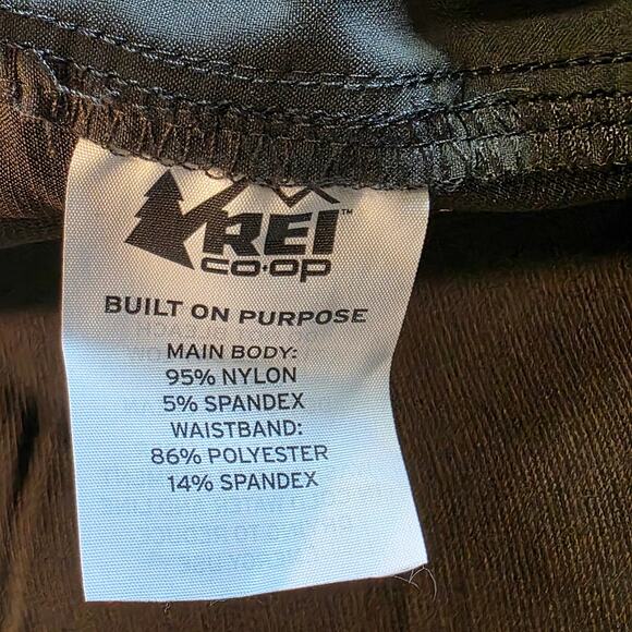 REI Screeline Tech Pants Hiking Womens Sz 14 P Green Brown Stretch Jogger $85 - Picture 15 of 16